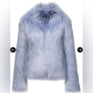 Unreal Fur ‘Fur Delish’ Faux Fur in Pastel Blue* XS, NWT*